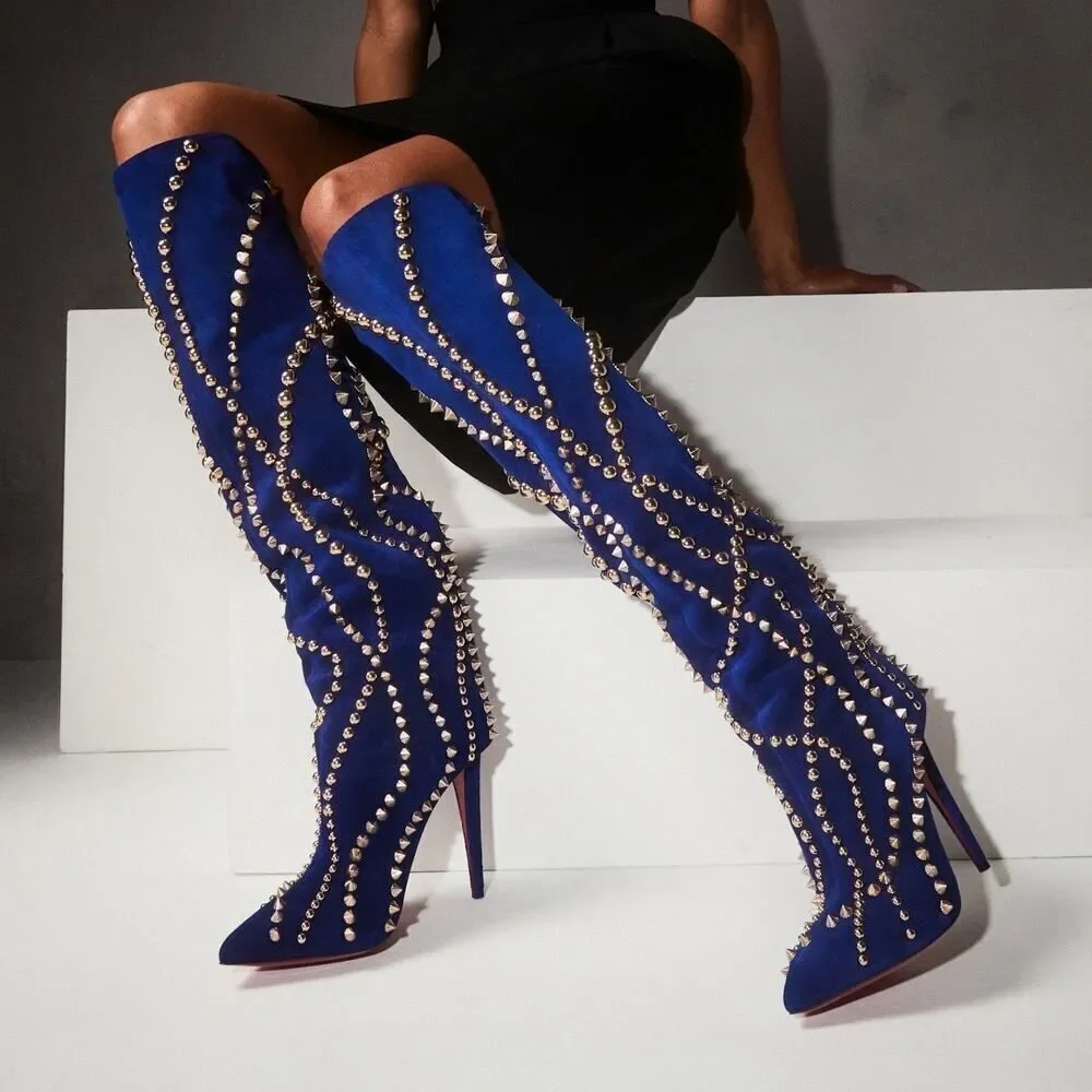 Christian Louboutin Astrilarge Botta Pika 100 Boots Galactiqueen 37.5EU/7.5US